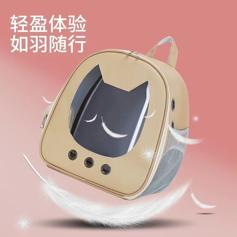 宠物包外出便携双肩猫咪包萌卡通猫包狗狗出行宠物背包太空舱图2
