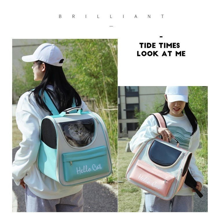 定制宠物包猫包外出大容量狗狗猫咪手提便携宠物双肩背包图4