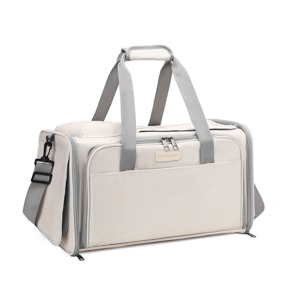 宠物外出包加大双向拓展猫包大容量布偶手提斜挎可折叠猫包大容量图4