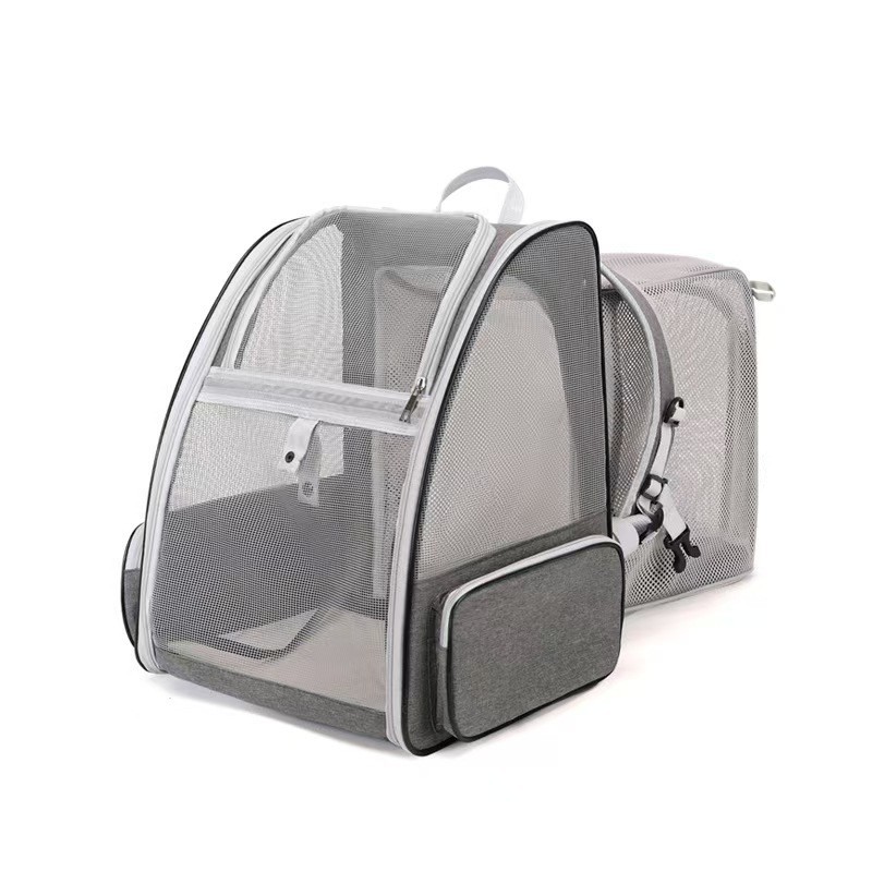 宠物外出包 大空间四季通用 双肩猫包 透气便捷手提狗狗包 可折叠图2