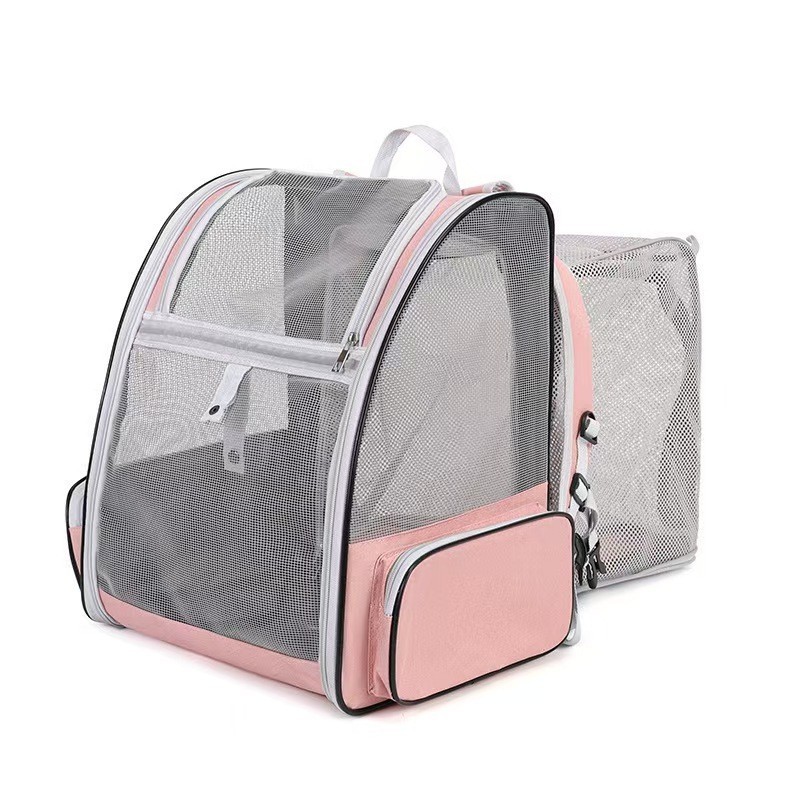 宠物外出包 大空间四季通用 双肩猫包 透气便捷手提狗狗包 可折叠图3