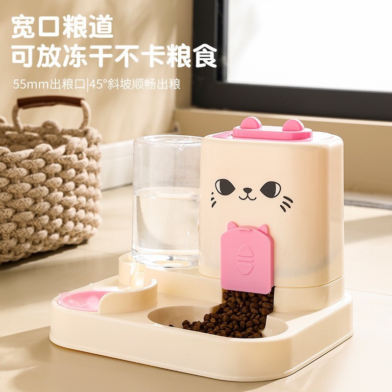 猫咪宠物喂食器猫碗宠物食具猫咪碗狗碗猫盆通用款饮水机宠物用品图2
