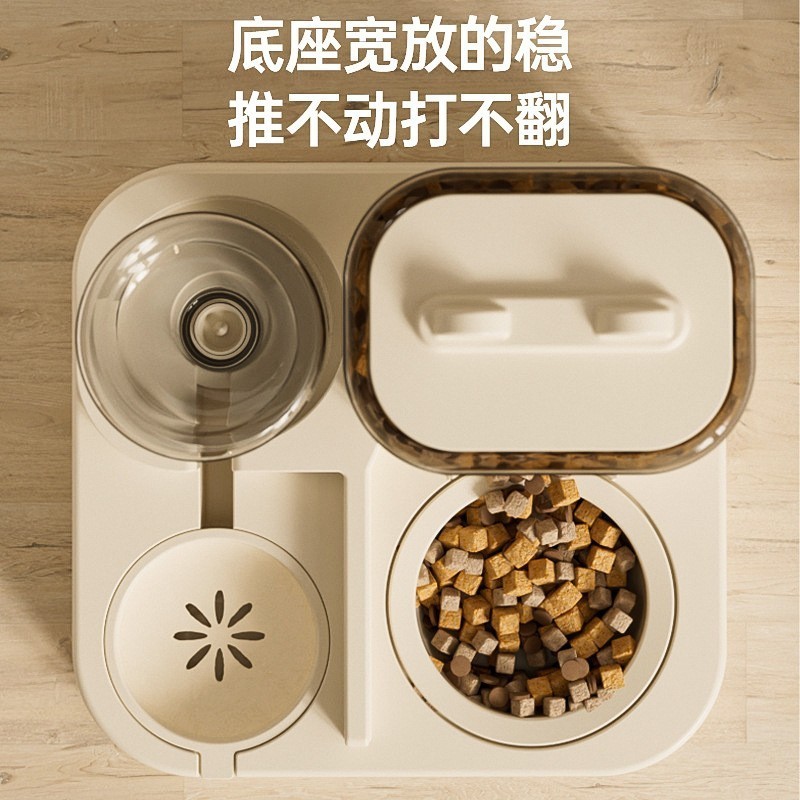 猫咪宠物喂食器猫碗宠物食具猫咪碗狗碗猫盆通用款饮水机宠物用品图3