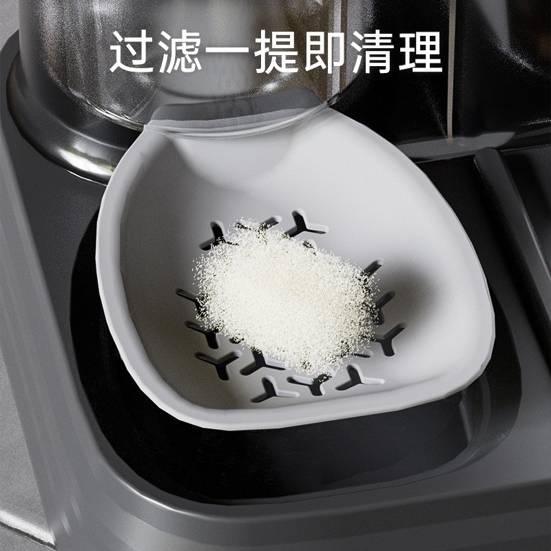 新款猫碗自动喂食器喂水碗一体狗碗饮水机宠物用品宠物碗图2