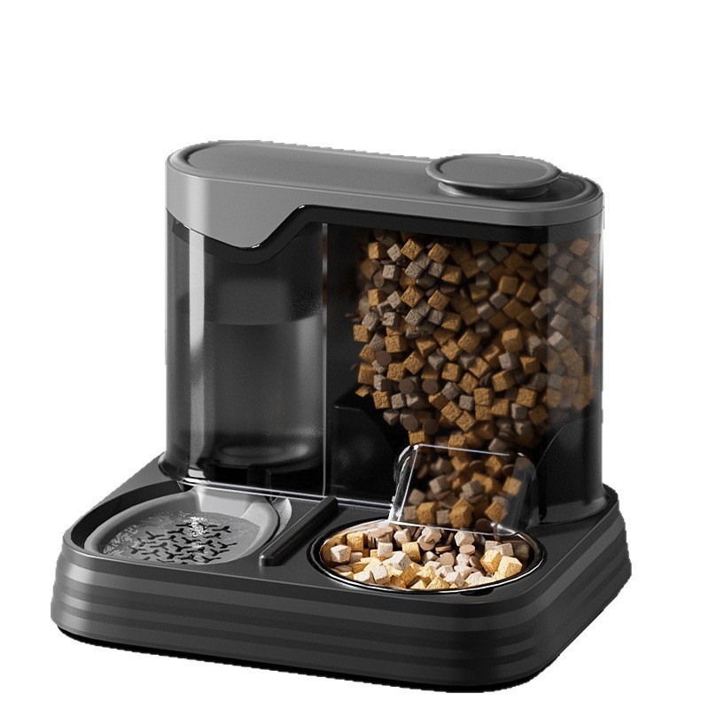 新款猫碗自动喂食器喂水碗一体狗碗饮水机宠物用品宠物碗图5