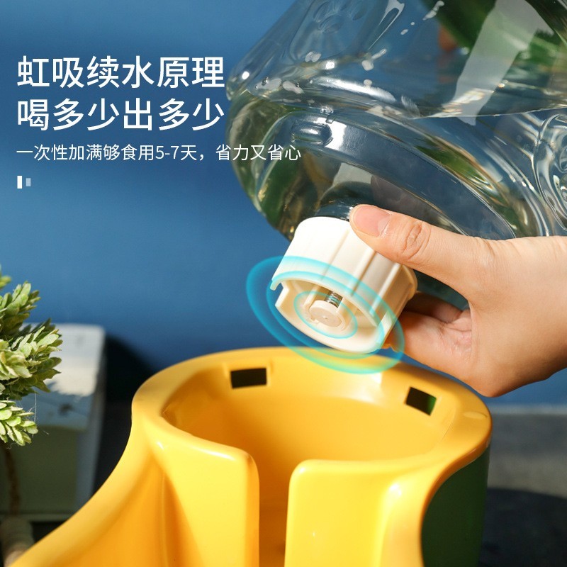 宠物自动喂食器 大容量自动续水饮水器 不湿嘴防打翻猫狗碗可定制图2