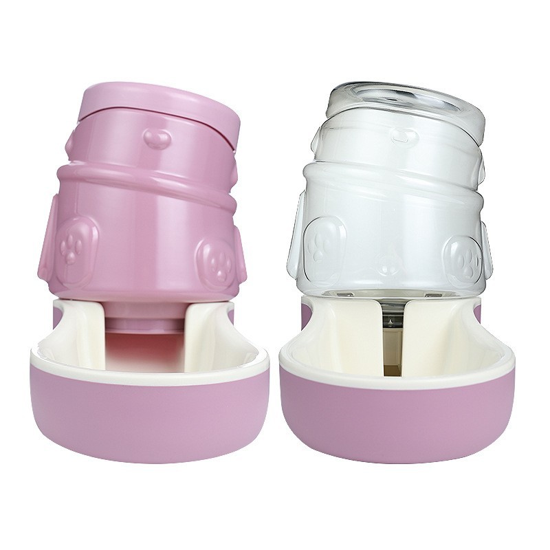 宠物自动喂食器 大容量自动续水饮水器 不湿嘴防打翻猫狗碗可定制图5