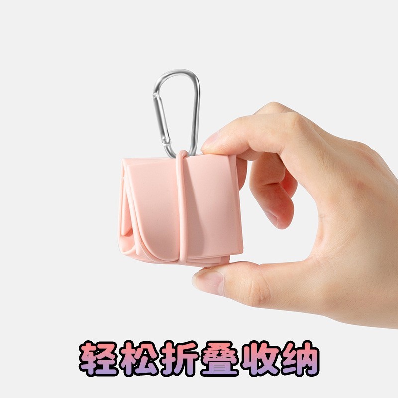 跨境热销硅胶制品宠物折叠碗猫狗喝水进食户外便携易清耐用粮盆图2