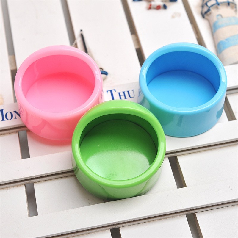 宠物热销仓鼠食盆可爱糖果色防翻食盆仓鼠用品塑料食盆鸟类喂食碗图4