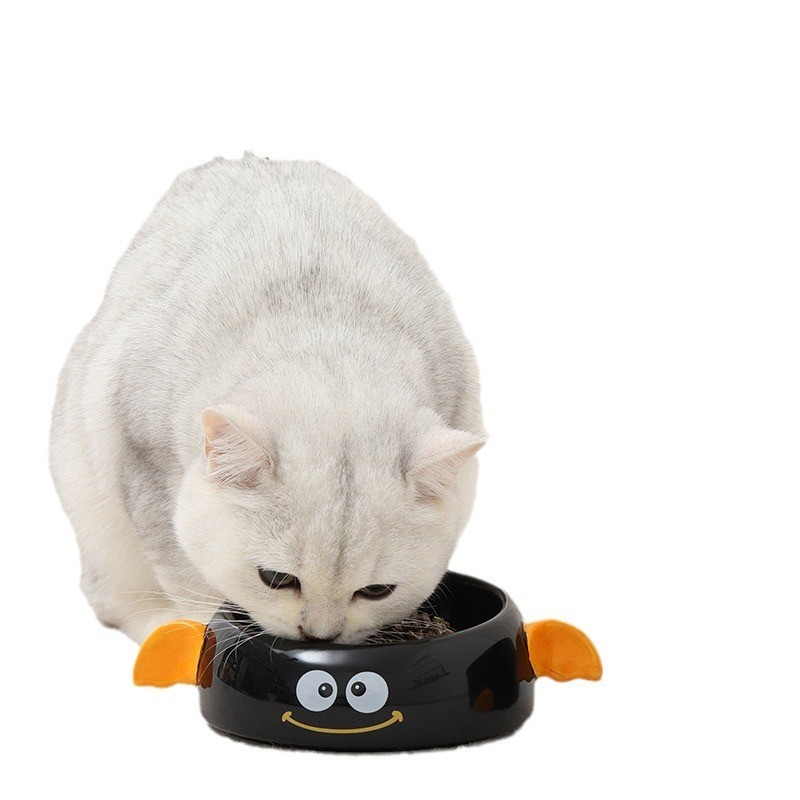 新品宠物碗卡通陶瓷碗套装狗碗防打翻饮水碗宠物用品图5