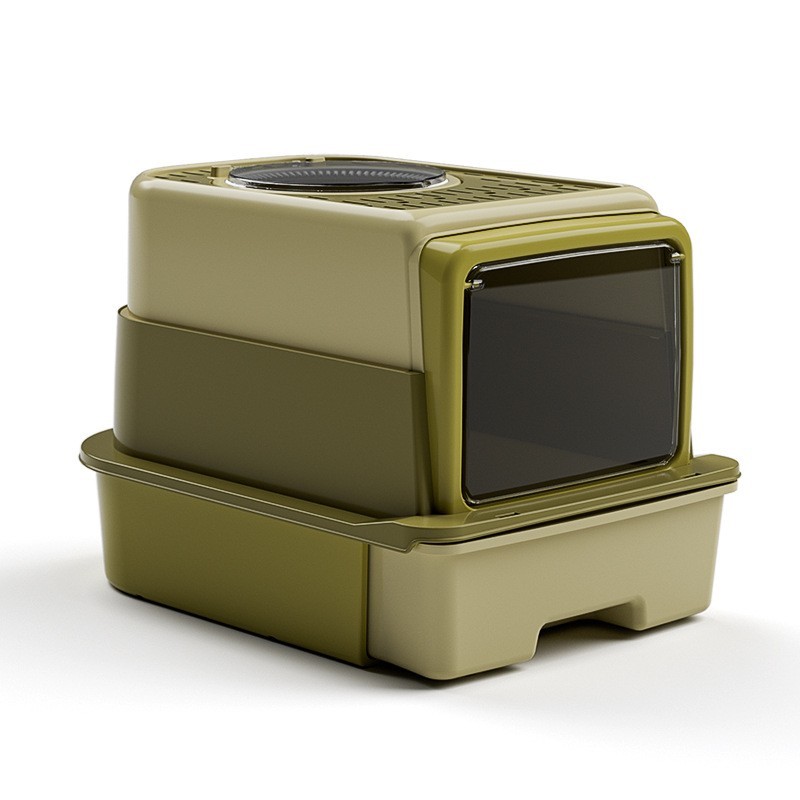 封闭式猫砂盆大号塑料折叠防臭防外溅猫厕所猫咪厕所宠物用品图5