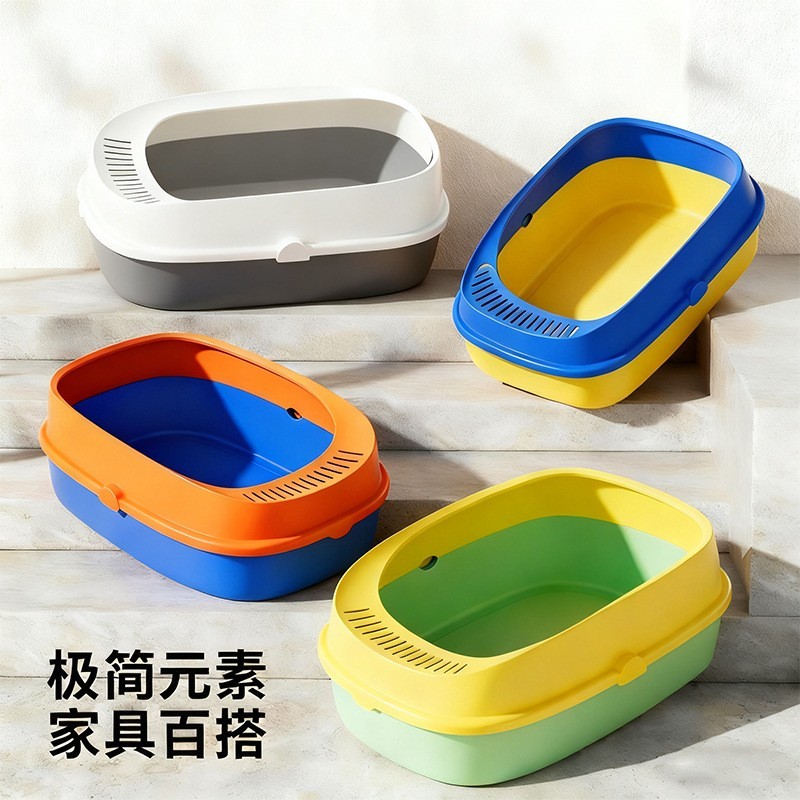 猫砂盆超大号全半封闭式猫厕所防外溅猫砂盘猫沙盆子屎盆猫咪用品图2