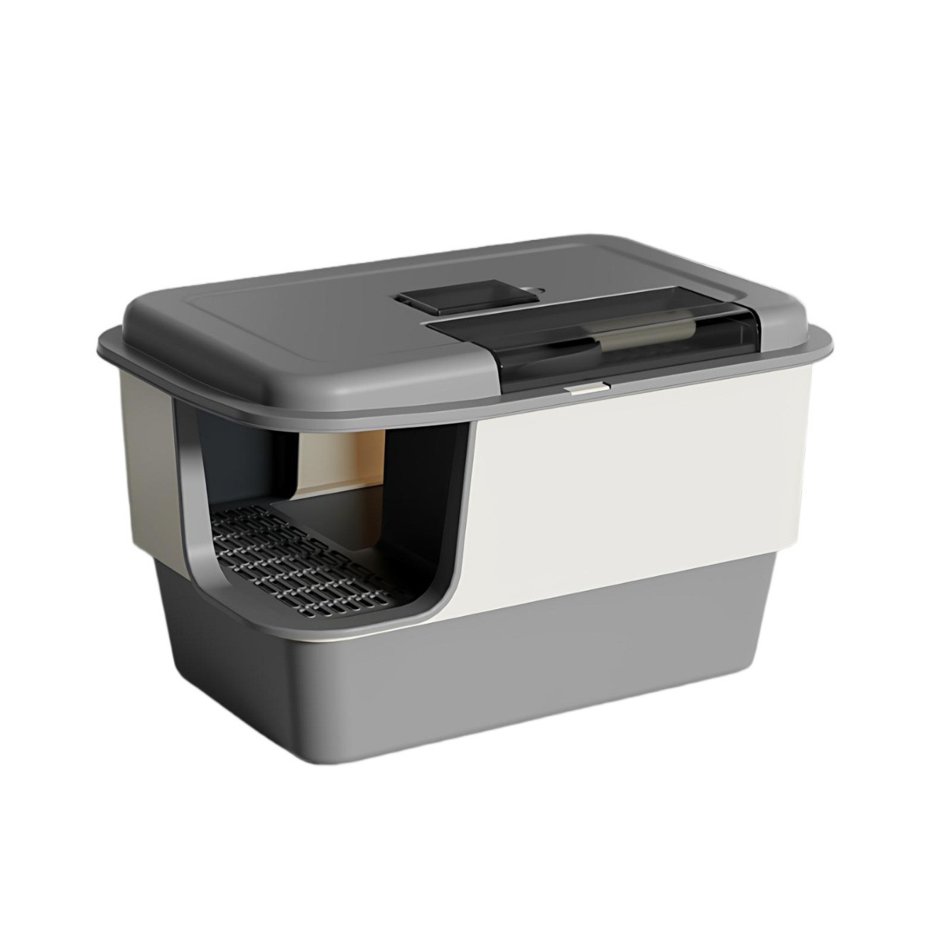 猫砂盆超大号走廊式封闭防带砂外溅通道厕所防臭猫咪专用特大沙盆图5