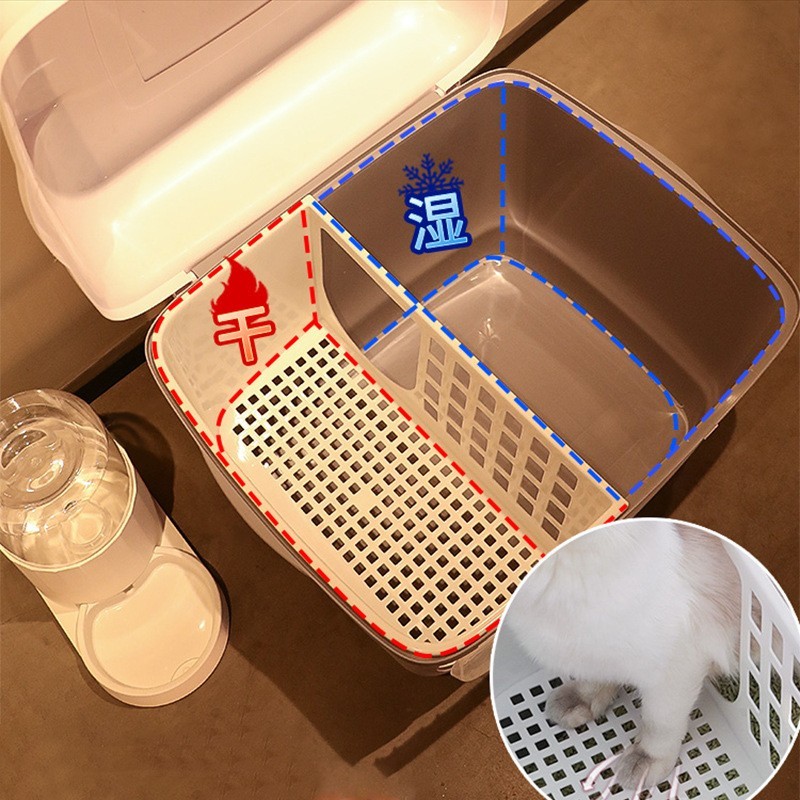 走廊式猫砂盆长通道全封闭式防带砂隔臭超大厕所幼猫大号猫咪用品图2