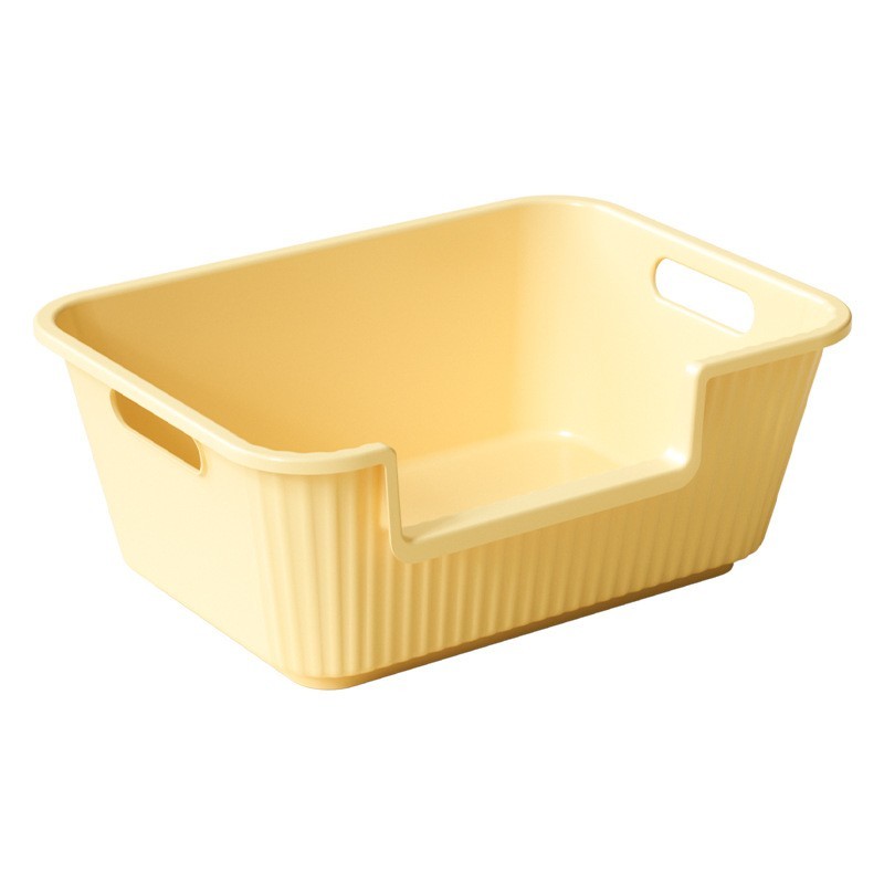 猫砂盆超大号开放式防外溅幼猫厕所浴缸猫砂盆半封闭特大号猫砂盆图5