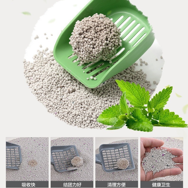 柠檬猫砂20公斤膨润土除臭低尘结团矿猫沙10斤10kg猫咪正品图3