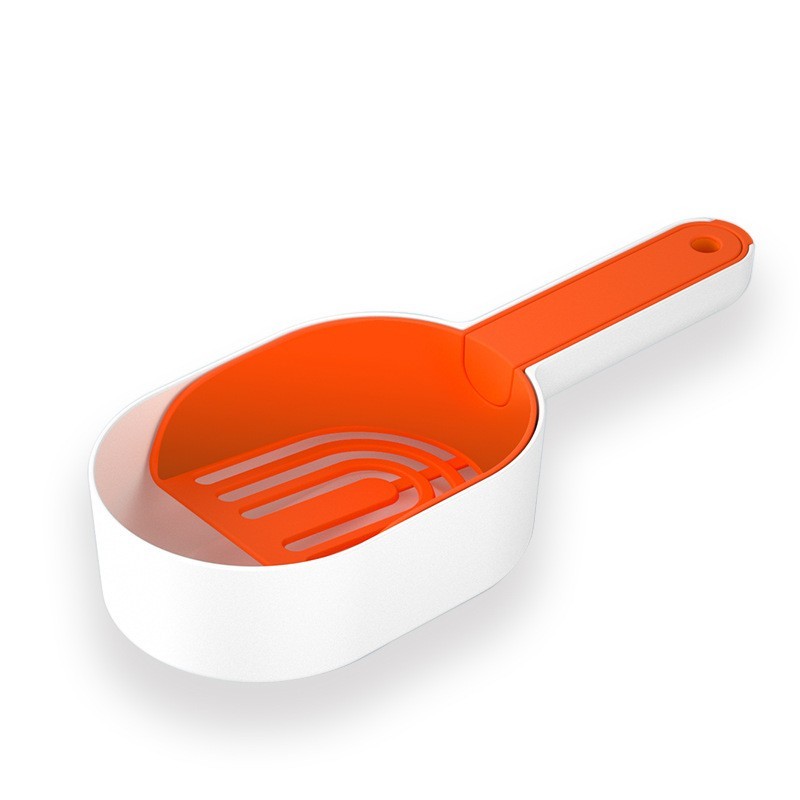 跨境亚马逊新款多功能豆腐猫砂铲 宠物清洁用品大号猫砂猫屎铲子图5