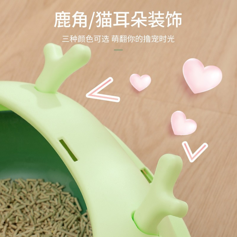 猫砂盆大号防外溅全半封闭猫厕所屎盆小号幼猫笼子沙盆猫咪用品图3