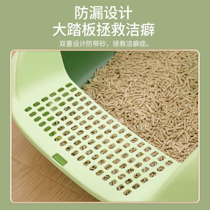 猫砂盆大号防外溅全半封闭猫厕所屎盆小号幼猫笼子沙盆猫咪用品图2