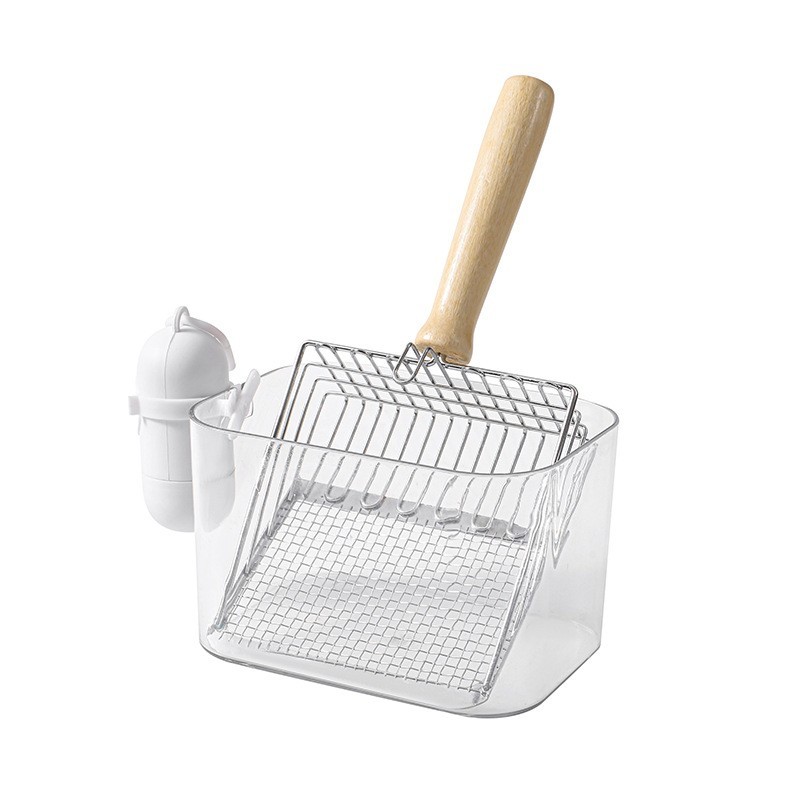 拼色猫砂铲底座六代金属猫砂铲置物架收纳盒宠物用品图5