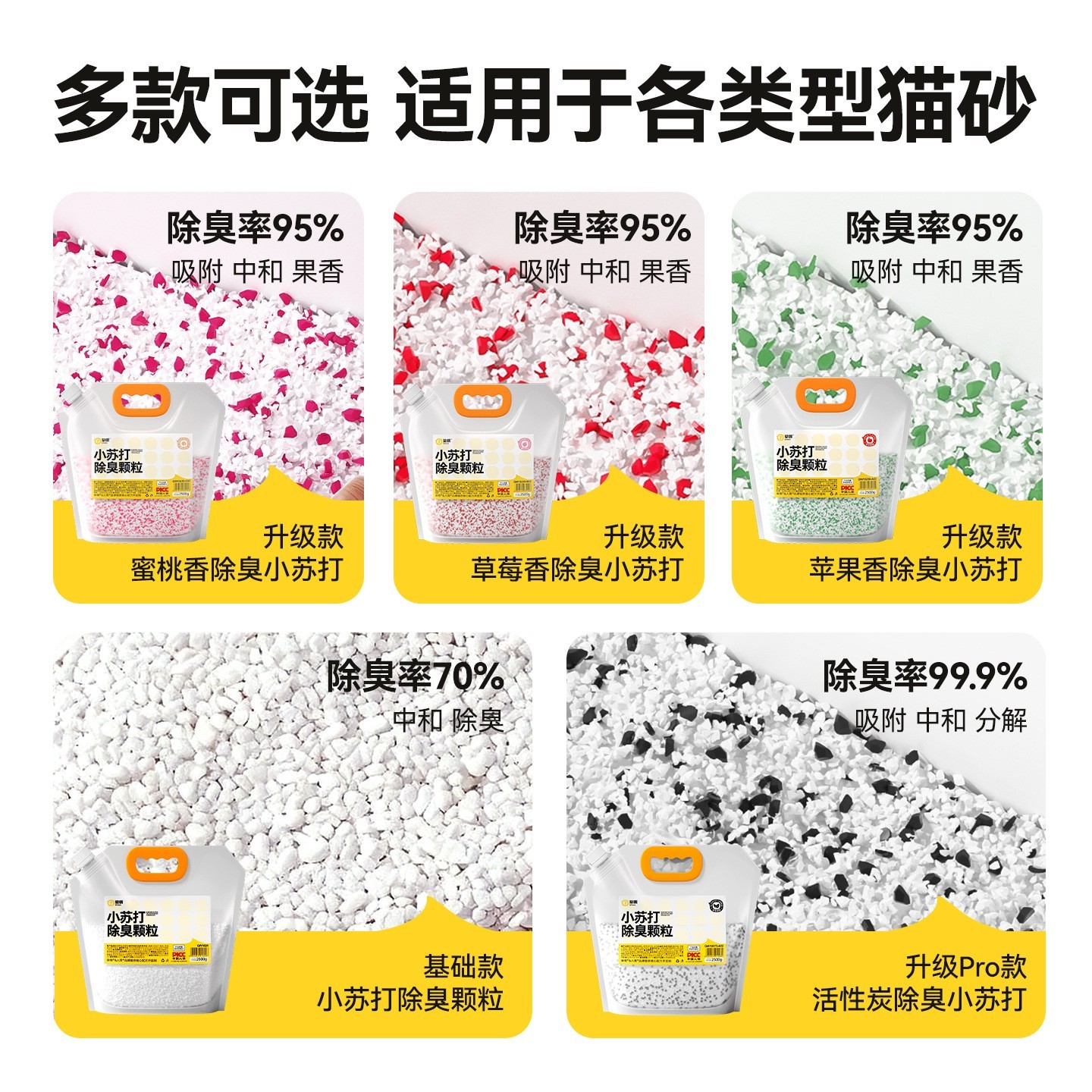 小苏打猫用除臭颗粒状猫砂去味剂消臭猫咪除尿味伴侣猫狗宠物用品图3