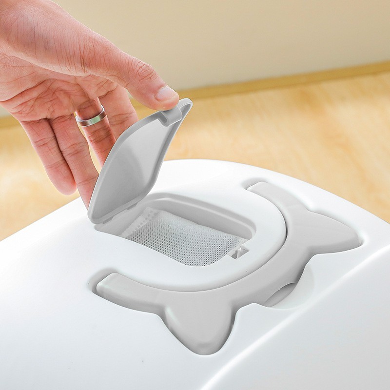 宠物用品大号防外溅翻盖式猫砂盆全封闭图2