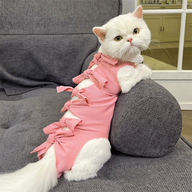 猫咪绝育服母猫断奶服绑带猫猫防舔衣服母狗猫宠物公猫术后手术服图3