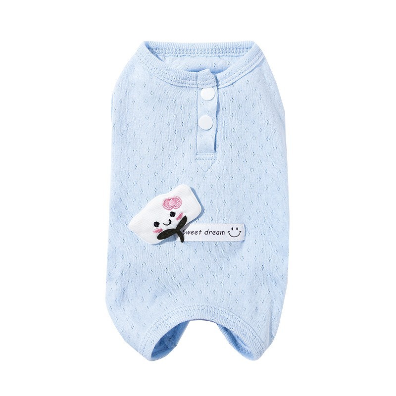 春夏季宠物衣服包肚衣四脚甜蜜梦境云朵空调服泰迪狗狗猫咪绝育服图5