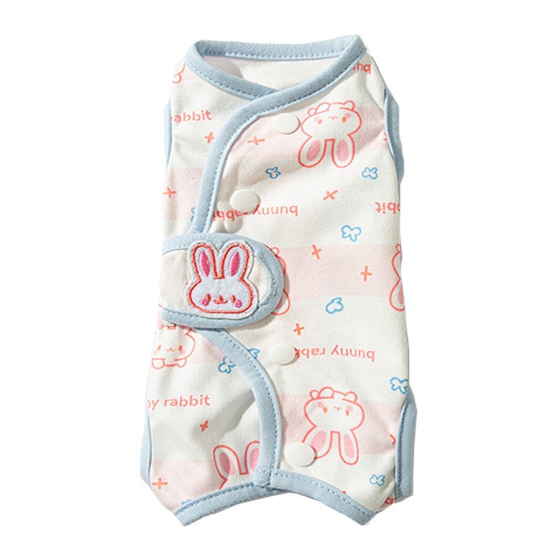 春夏季薄款小型犬包肚衣猫咪四脚断奶宠物手术服猫绝育服狗狗衣服图5