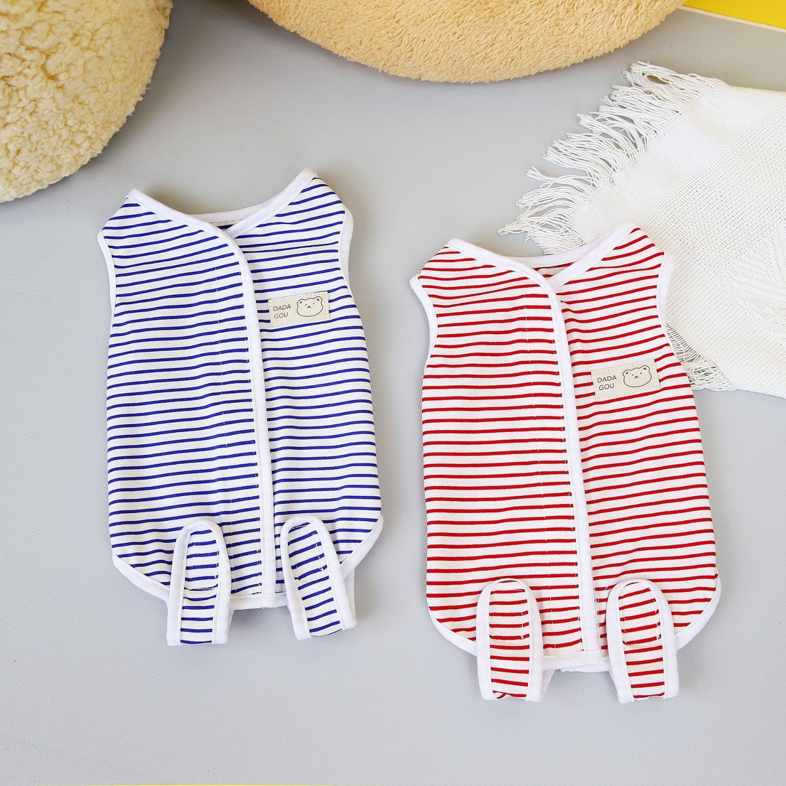 宠物猫咪绝育服猫咪产后衣服手术服防舔断奶服23条纹猫咪绝育服图2