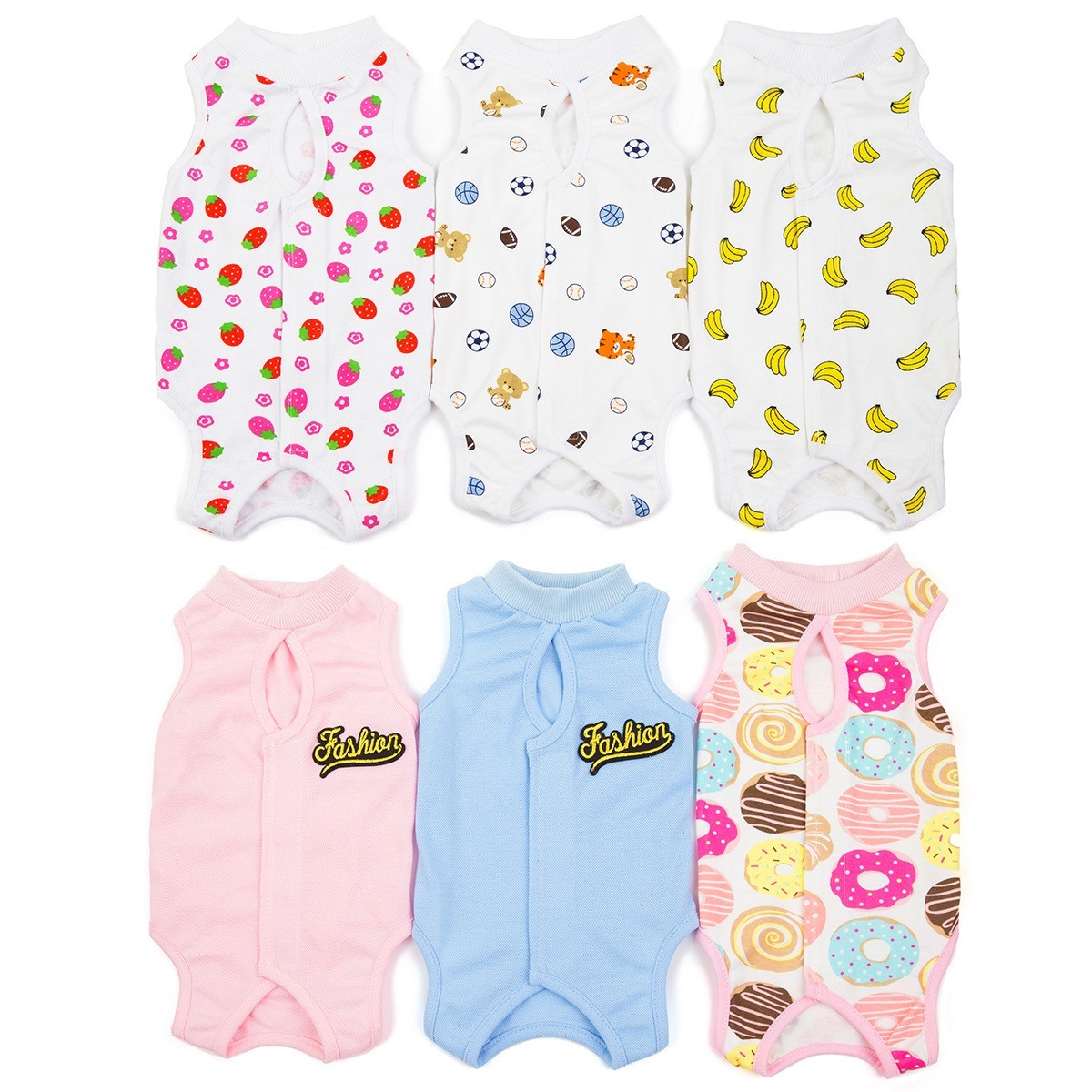 猫咪绝育服加工花色猫咪生理裤术后服防添服猫衣服图4