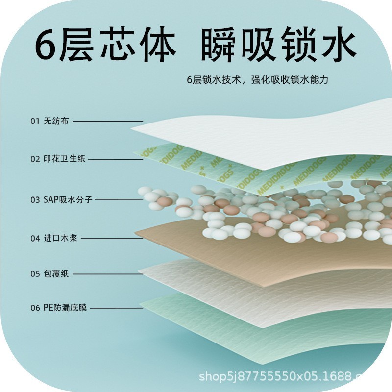 宠物尿垫尿片狗狗隔尿垫尿布厚款尿不湿除臭猫咪宠物训练厕所用品图3