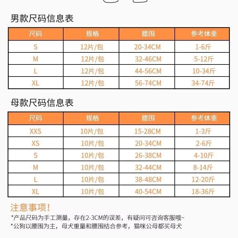 边牧母狗狗生理裤女狗拉布拉多纸尿裤金毛尿不湿大型狗幼犬姨妈巾图3