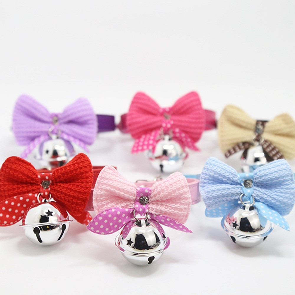 宠物项圈编织牵引绳宠物铃铛防丢失猫咪狗狗牵引绳项圈图3