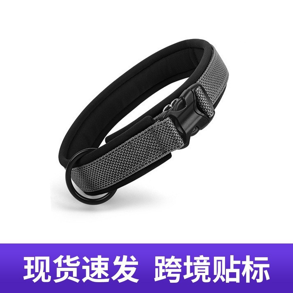 款宠物项圈尼龙反光狗狗项圈可调节中大型犬防爆冲狗项圈图4