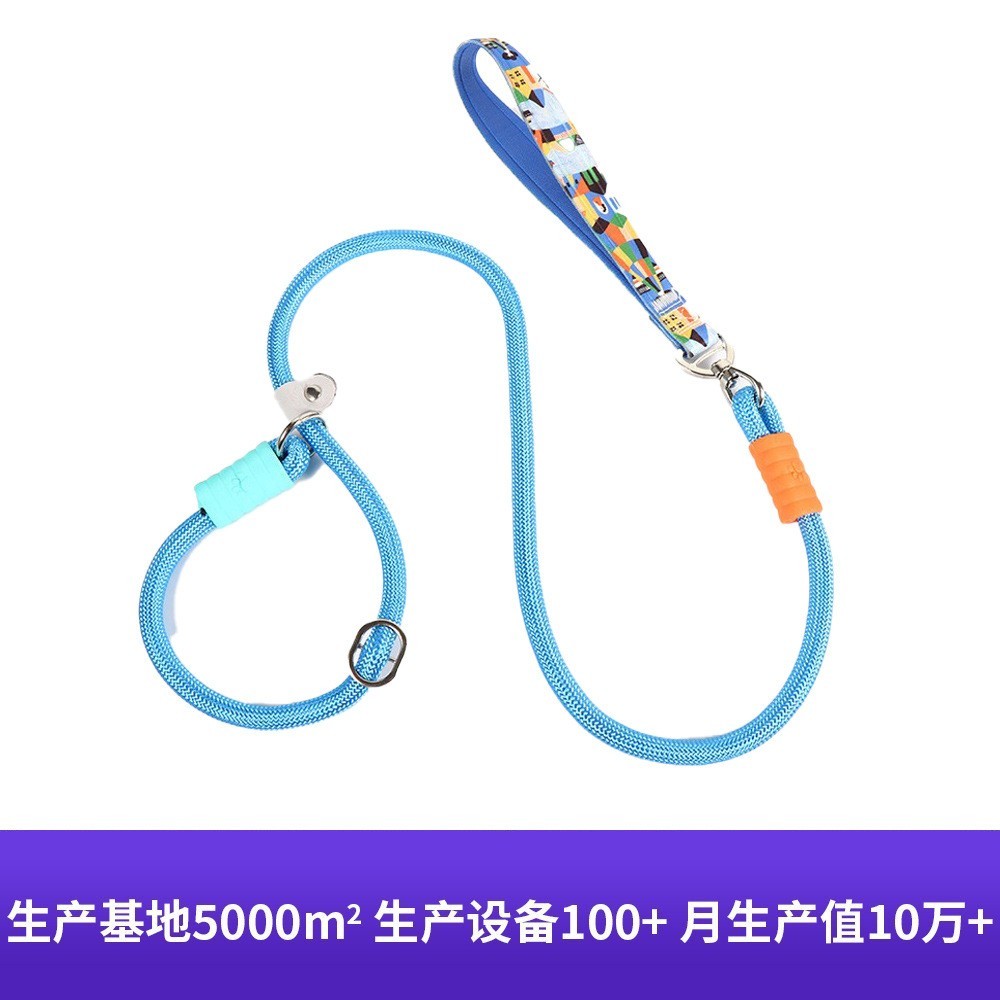 防爆冲狗绳p绳不勒手跨境狗狗遛狗绳厂家宠物p链小中大型犬牵引绳图2