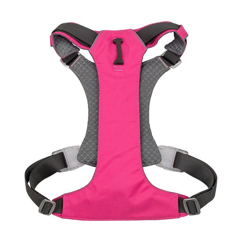 狗狗胸背带金毛拉布拉多防爆冲可调节胸背中大型犬背心式口袋背带图5