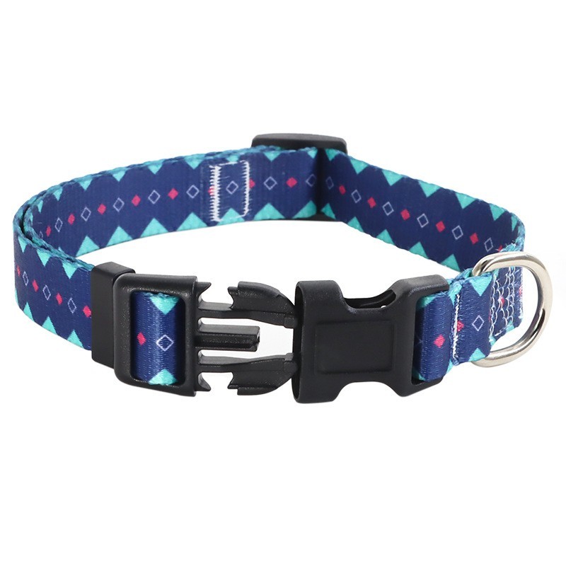 狗狗项圈宠物脖圈尼龙花色可调节猫咪项圈牵引牵引大中小型犬图5