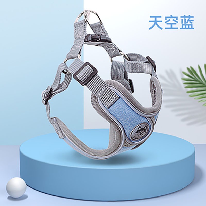 宠物胸背带跨境货源工厂狗狗牵引绳加工定制中小型宠物用品