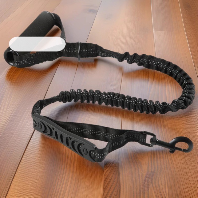 亚马逊防爆冲狗狗牵引带牵引绳宠物用品反光弹力狗绳厂家弹力防爆图4