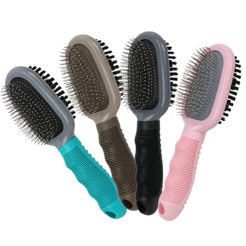 宠物梳子 狗狗猫咪双面美容梳 开结去浮毛宠物刷 厂家定制图2