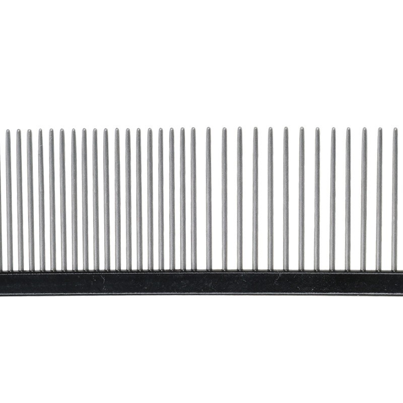 厂家定制 宠物梳子 黑色钢针梳 钢梳 美容美发清理梳 祛浮毛钢梳图2