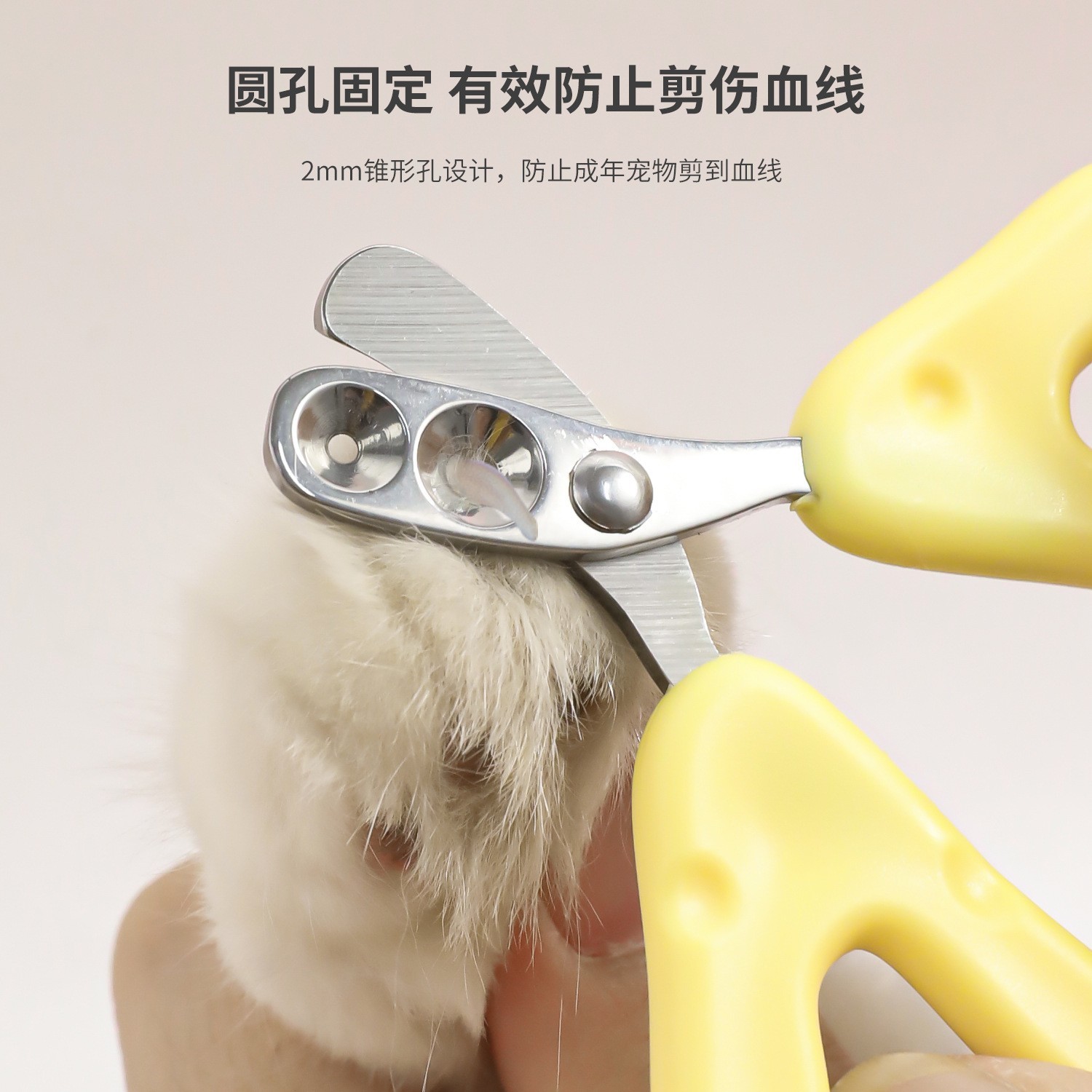 原创奶酪猫咪双孔小盲剪宠物猫咪剪刀猫爪磨甲器图4