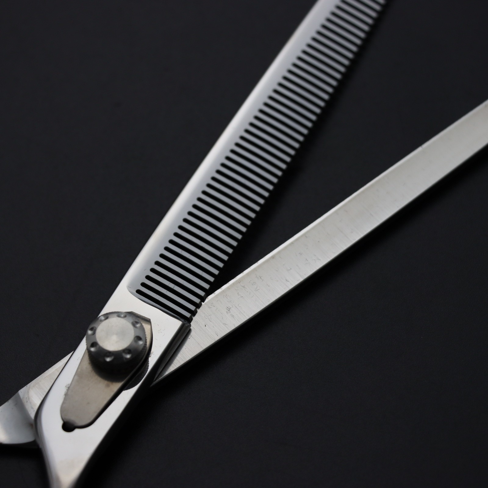 物剪美容哑光剪刀7寸8寸9寸宠物理发剪刀直剪翘弯剪套图3