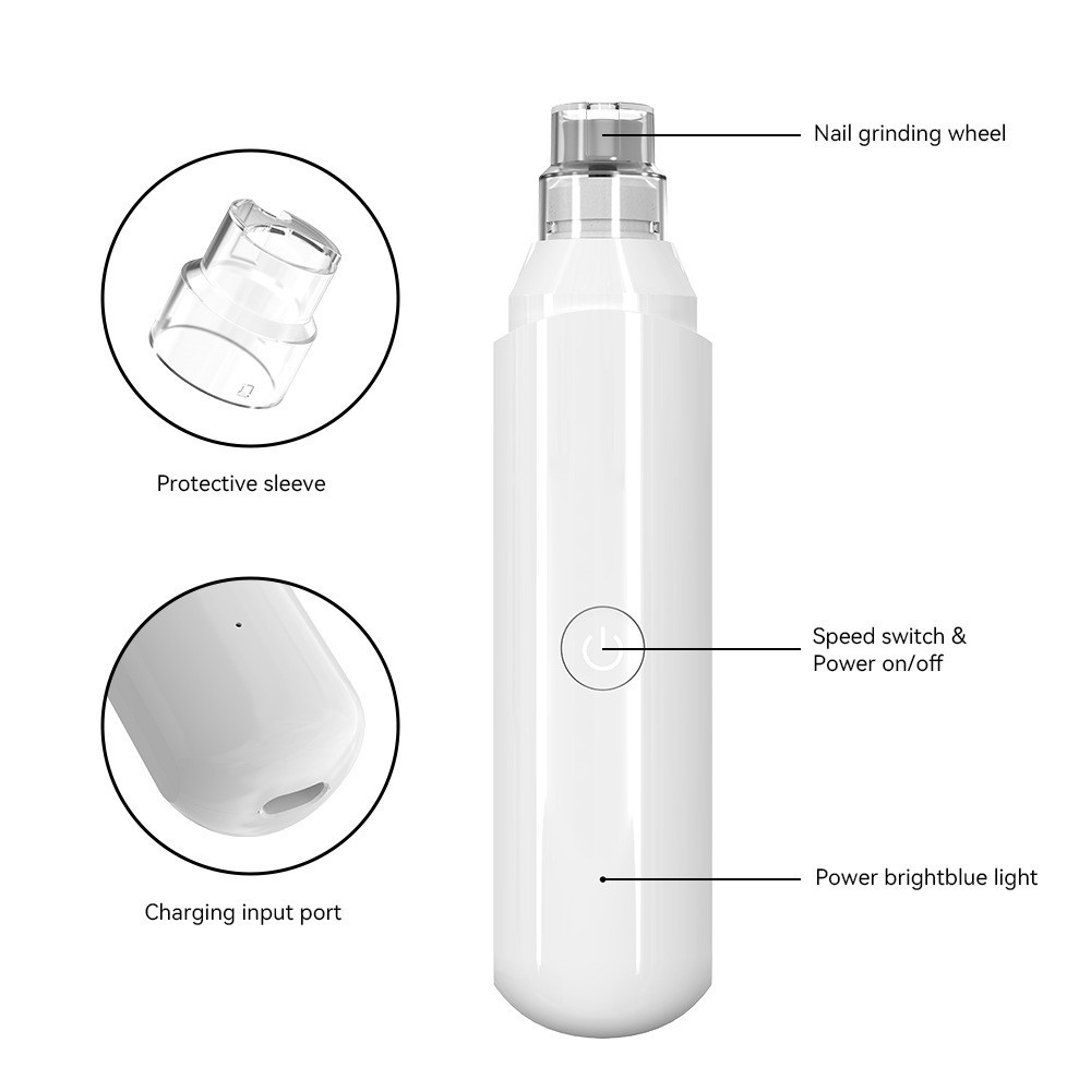 跨境爆款宠物磨甲器狗狗电动修甲剪猫咪外贸充电指甲钳剪甲刀图3