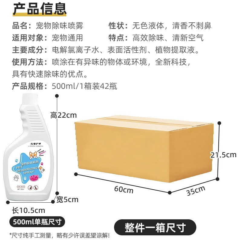 宠物狗狗猫咪除味剂室内猫砂猫尿去尿味除味剂喷雾祛狗尿骚味图2