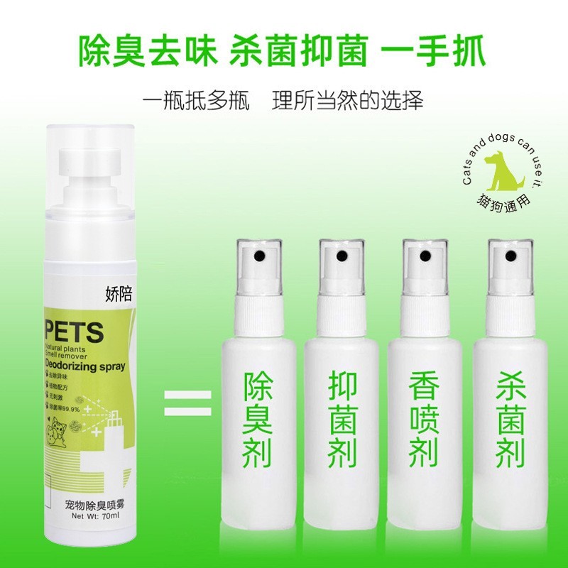 宠物除臭剂去味抑菌去尿味骚味消毒液室内喷雾除味剂狗狗猫咪用品图2