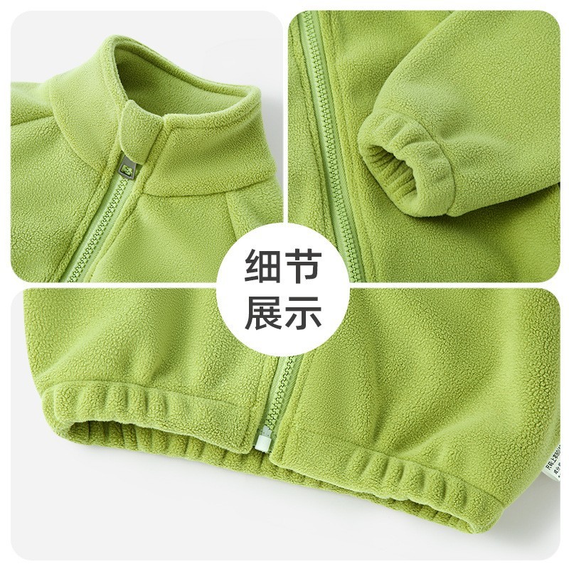 宝宝外套秋冬摇粒绒婴儿保暖上衣男女婴幼儿冬装儿童衣服冬季加绒图3