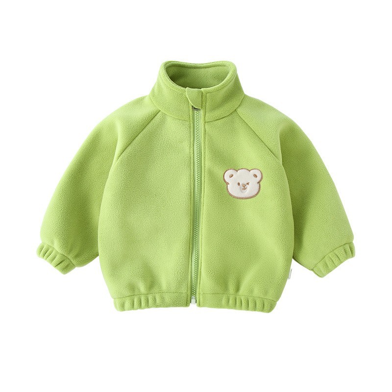 宝宝外套秋冬摇粒绒婴儿保暖上衣男女婴幼儿冬装儿童衣服冬季加绒图5