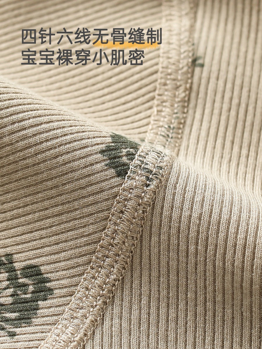 加工定制婴儿衣服春秋款长袖打底爬服优可丝哈衣外出婴儿连体衣图5